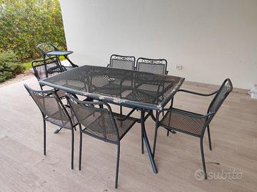 tavolo x esterni e n.6 sedie
