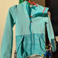 giacca felpata antivento 8 anni