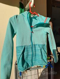 giacca felpata antivento 8 anni