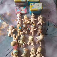 Lotto 17 bambole Birikkini, 3 scatole, 1 coperchio