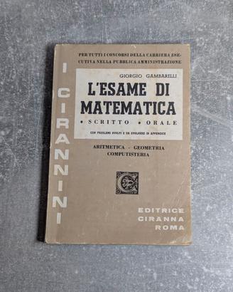 L'Esame di Matematica - Gambarelli (Ciranna Roma)