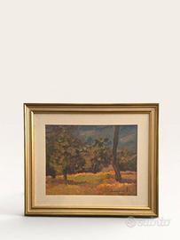 Quadro  Paesaggio boscoso estivo