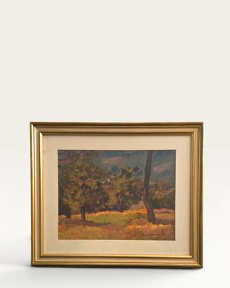 Quadro  Paesaggio boscoso estivo