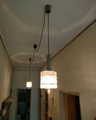 Coppia lampadari vintage modernariato