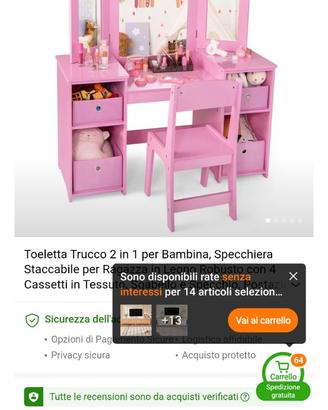 Scrivania bimba
