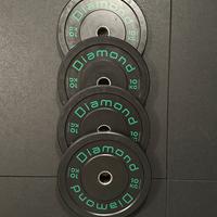 4 Dischi Bumper da 10 kg per bilanciere