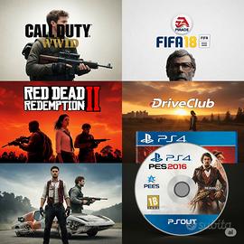 PS4 RED DEAD REDEMPTION 2 FIFA18,PES 2016,WW2,...