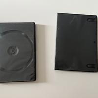 Custodie nere doppie e singole per dvd o cd