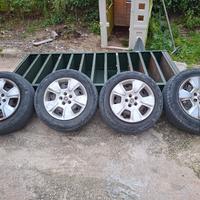 ruote 195 65  R15 + coppe + cerchio ferro 