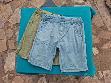 2 Pantaloncini Bimbo 8 Anni Kiabi Cotone