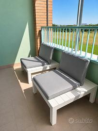 Coppia di poltrone da giardino