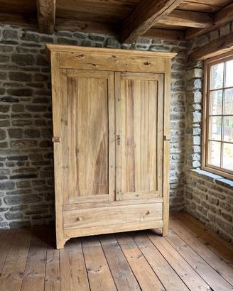 ARMADIO RESTAURATO LEGNO NATURALE GREZZO