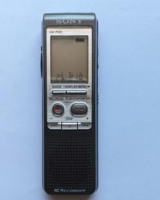 Sony Mod. Icd-P520 Mini Dittafono Registratore Com