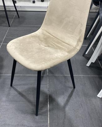 Sedia in velluto
