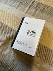 Nikon d750 manuale italiano rilegato