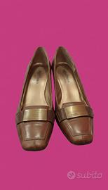 Scarpe Décolleté Melluso Vera Pelle Testa di Moro 