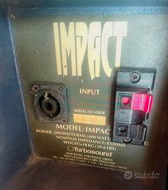 Casse passive impact turbosound 200w rms