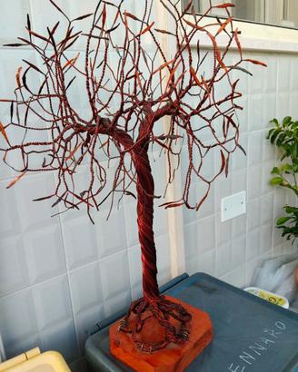 Albero decorativo design in rame