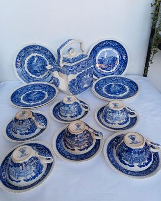 Servizio da tè vintage  Mason's Vista Blue