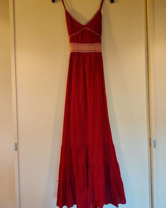 Vestito estivo lungo rosso