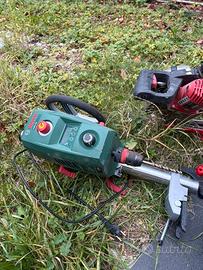 Trapano, troncatrice e mola da banco