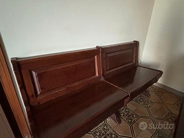 Tavolo con due prolunghe e cassapanca