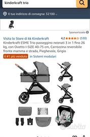 Passeggino trio kinderkraft