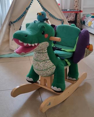 Dondolo coccodrillo bambini - LABEBE