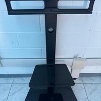 SUPPORTO PORTA TELEVISIONE TV DA PAVIMENTO VETRO