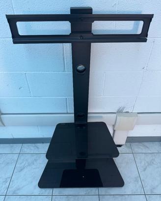 SUPPORTO PORTA TELEVISIONE TV DA PAVIMENTO VETRO