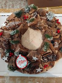 porta candela con tronchetti decorazioni natalizie