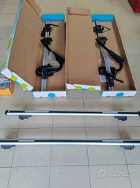 Porta Bici Tetto Auto 2pz + Portatutto Universale