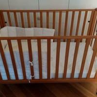 Culla in legno +  materasso Aerosleep