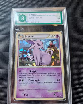 espeon holo cracked  graad 8 