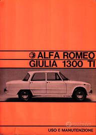 ALFA GIULIA 1300 TI 1968 LIBRETTO USO E MANUT.NE