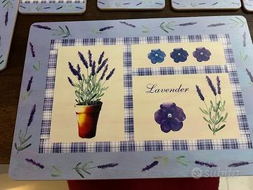 Sottopiatti e sottobicchieri inglesi