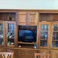 Mobile Soggiorno Credenza Salotto Legno Noce