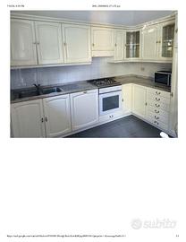 cucina vintage Del Tongo in legno bianco