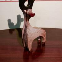 Renna di Natale in legno fatta a mano (Rennaldo9)