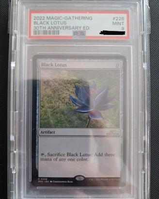 Black Lotus 30th anniversary carta magic mtg