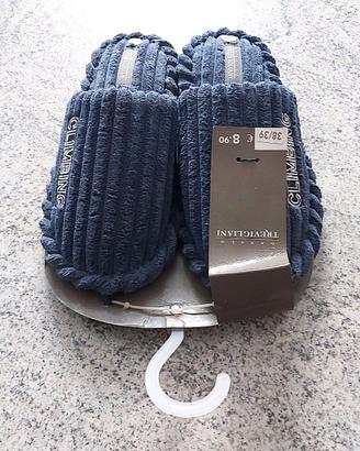 Ciabatte Danilo Trevigliani blu, misura 38/39