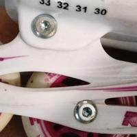 pattini  regolabili (30/33) in linea bimba 