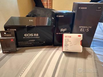 canon R8 kit completo