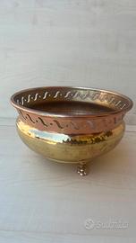 fioriera in ottone