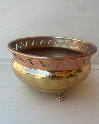 fioriera in ottone