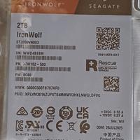 SEAGATE IRONWOLF 2TB INT. NAS **NUOVO SIGILLATO**
