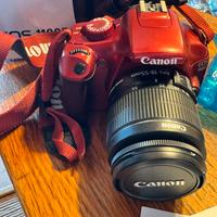 Canon EOS 1100D rossa + obiettivo 18-55mm
