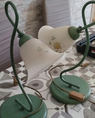 Lampadario e lumi in ferro battuto camera letto