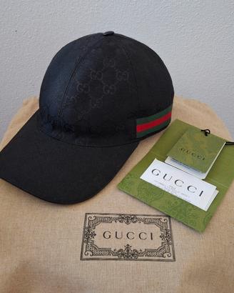 Cappello Gucci Originale Taglia xs 56cm Nero