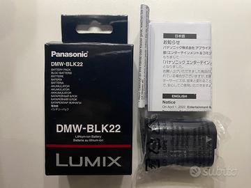 batteria originale nuova, Panasonic DMW-BLK-22